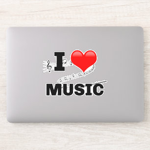Sticker I Love Music
