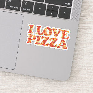 STICKER I LOVE PIZZA