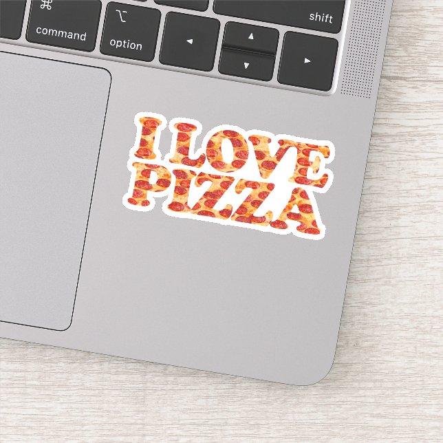 STICKER I LOVE PIZZA (Détail)