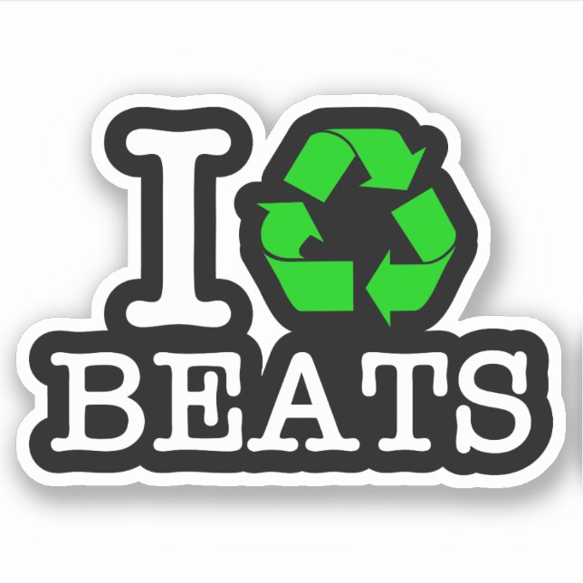 Sticker I Recycle Les Beats (Devant)