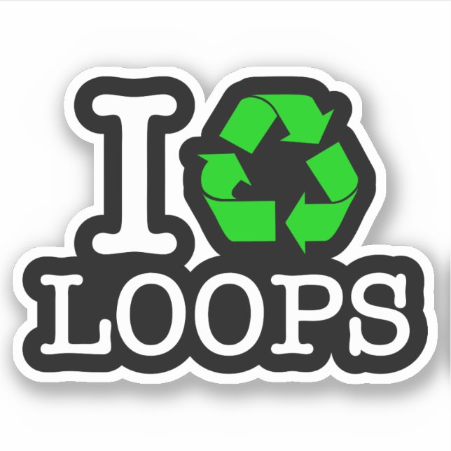 Sticker I Recycler les boucles (Devant)