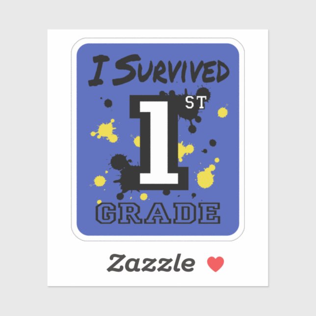 Sticker I Survécu 1ère année (Feuille)