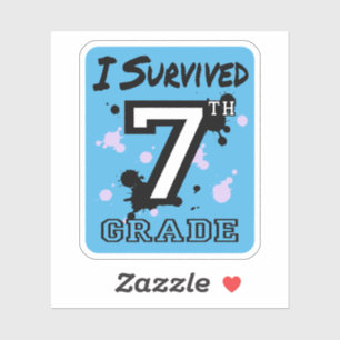 Sticker I Survive 7e année