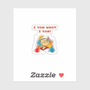 Sticker I Yam What I Yam Classic Sloth Trendy