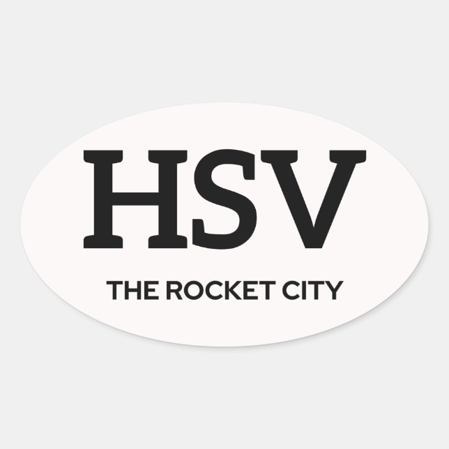 Sticker IATA Huntsville 1 (Devant)