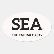 Sticker IATA Seattle 1
