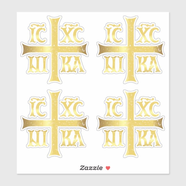 STICKER IC XC NIKA JESUS CHRIST CONQUÊTES (Feuille)