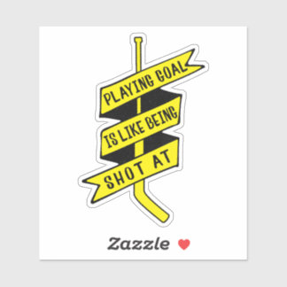 Sticker Ice Hockey Goalie Quote