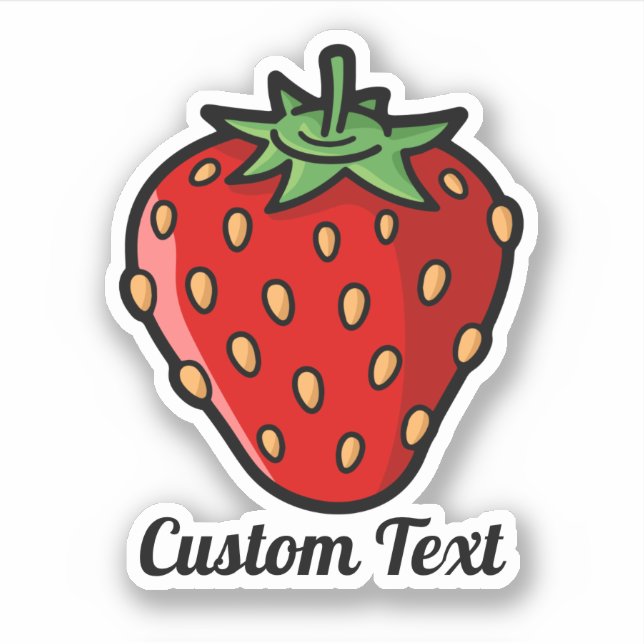 Sticker Icon fraise (Devant)