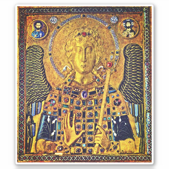 Sticker Icône byzantine de saint Michel (Devant)
