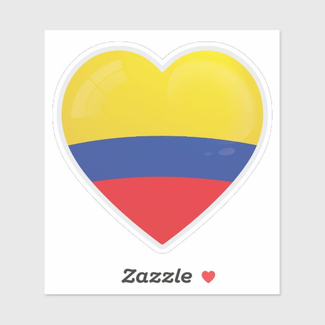 Sticker Icône d'amour Colombie (Feuille)