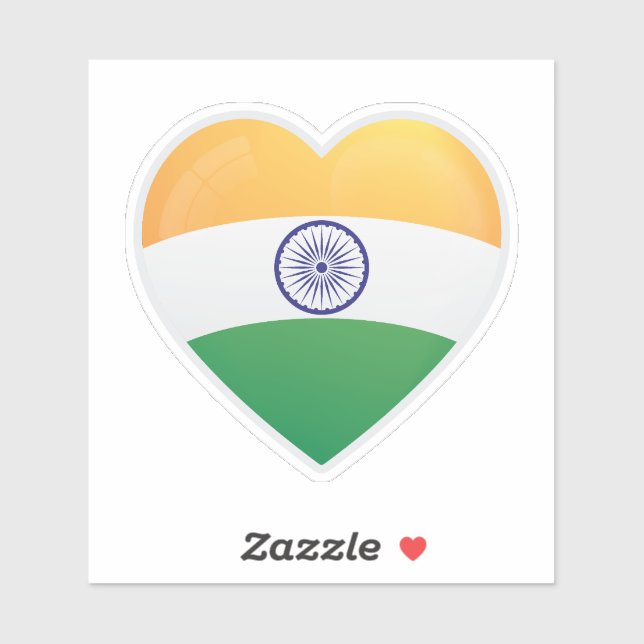 Sticker Icône indienne Love (Feuille)