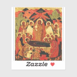 Sticker Icône orthodoxe de la Dormition de la Mère de Dieu