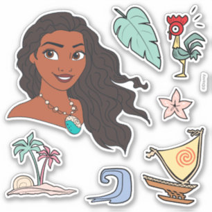 Sticker Icônes Moana