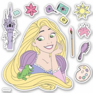 Sticker Icônes Rapunzel