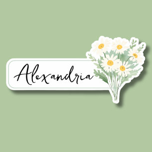 Sticker ID marguerite aquarelle