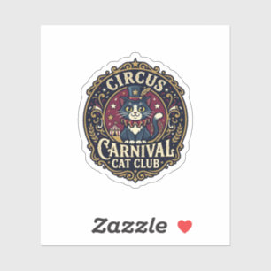 Sticker Idée cadeau pour papa de chat de carnaval de cirqu