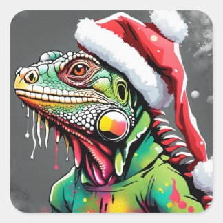 Sticker Iguana de Noël