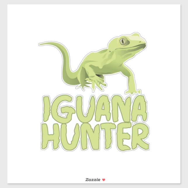 Sticker Iguana Hunter (Feuille)