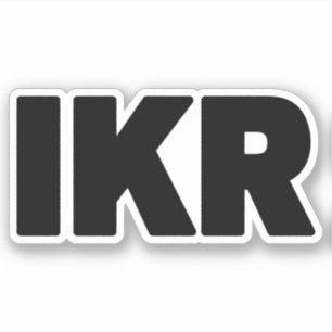 Sticker IKR   Écart de texte
