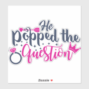 Sticker Il a posé la question