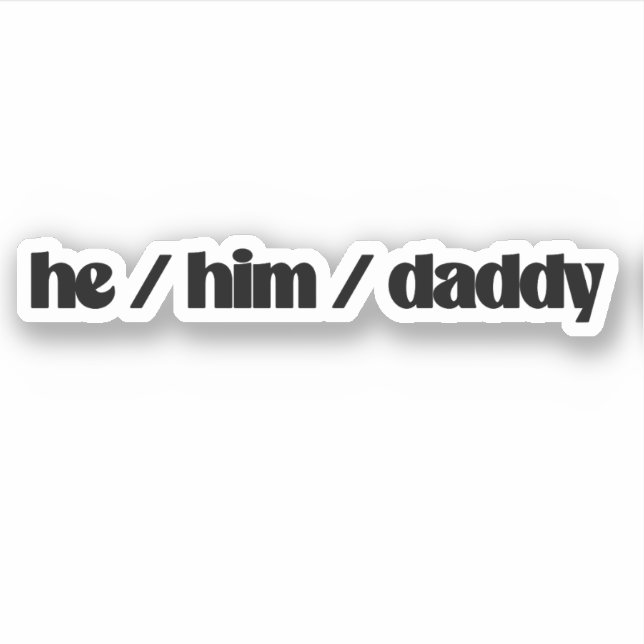Sticker il / lui / papa (Devant)