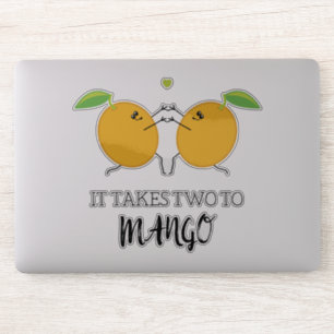 Sticker Il prend deux à Mango Tango Funny Food Pun