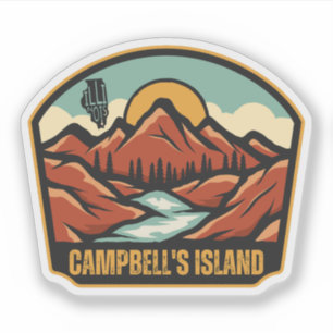 Sticker Île Campbell, Illinois