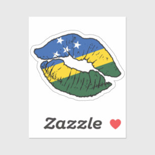 Sticker Îles Salomon Ile Salomon Lipstick Love