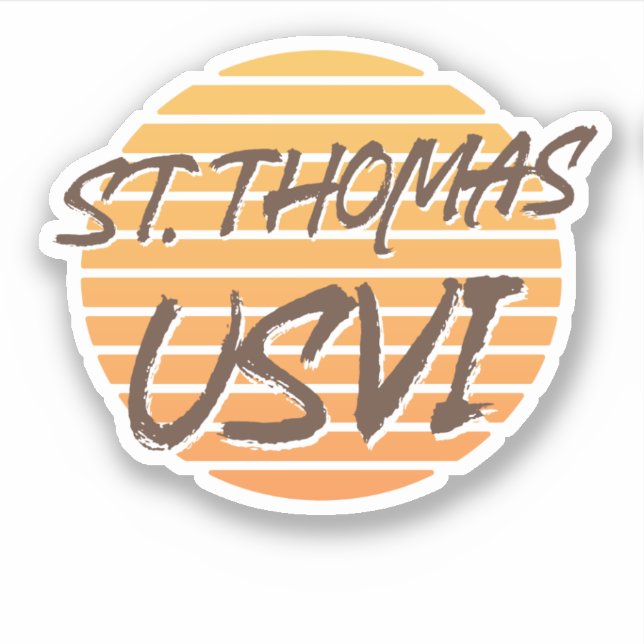 Sticker Îles Vierges Saint-Thomas (Devant)
