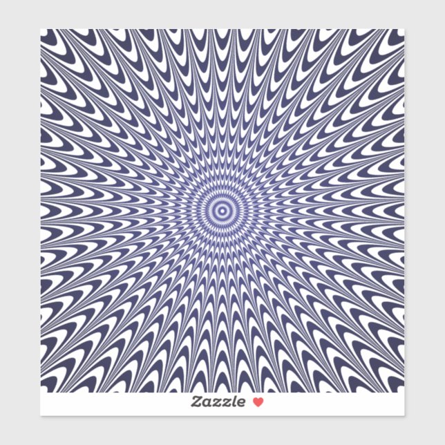 Sticker illusion d'optique réaliste (Feuille)