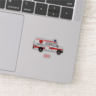 Sticker Illustration d'ambulance
