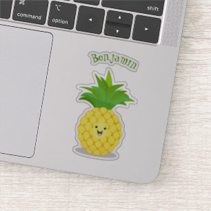 Sticker Illustration d'ananas mignon
