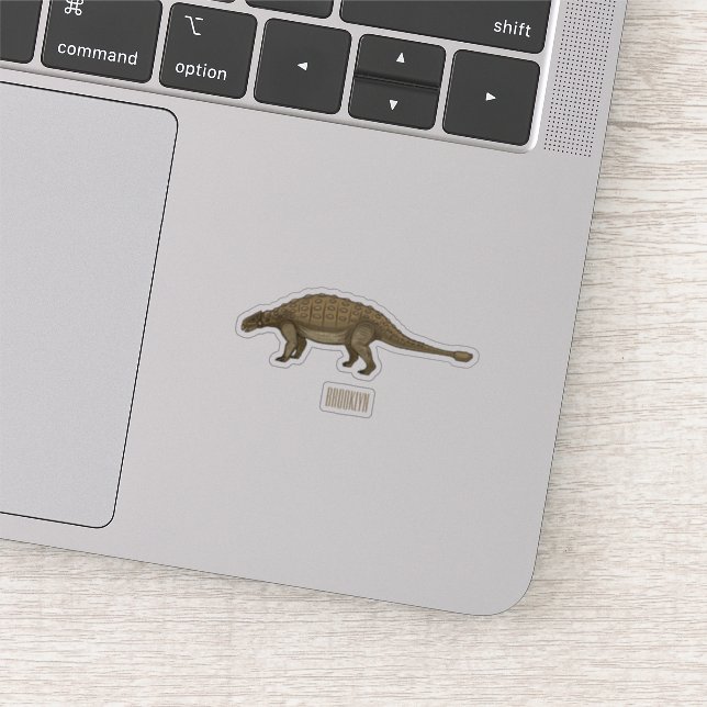 Sticker Illustration d'Ankylosaurus (Détail)