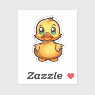 Sticker Illustration de canard de dessin