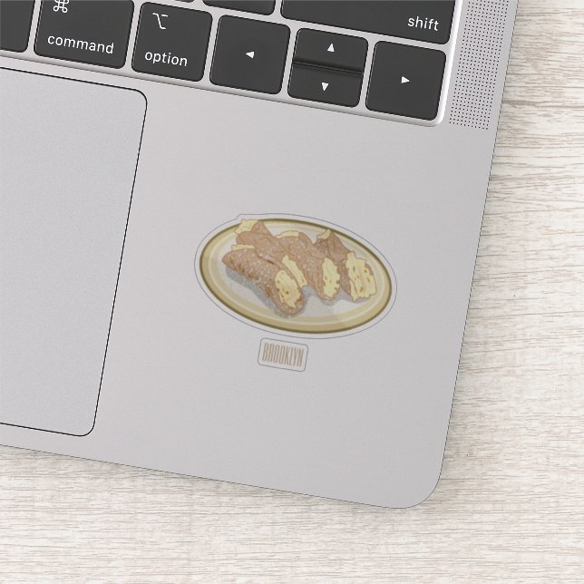 Sticker Illustration de Cannoli (Détail)