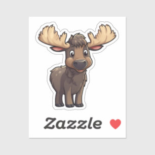 Sticker Illustration de cerf de dessin