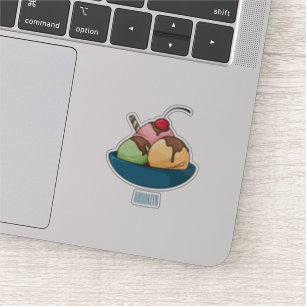 Sticker Illustration de crème glacée