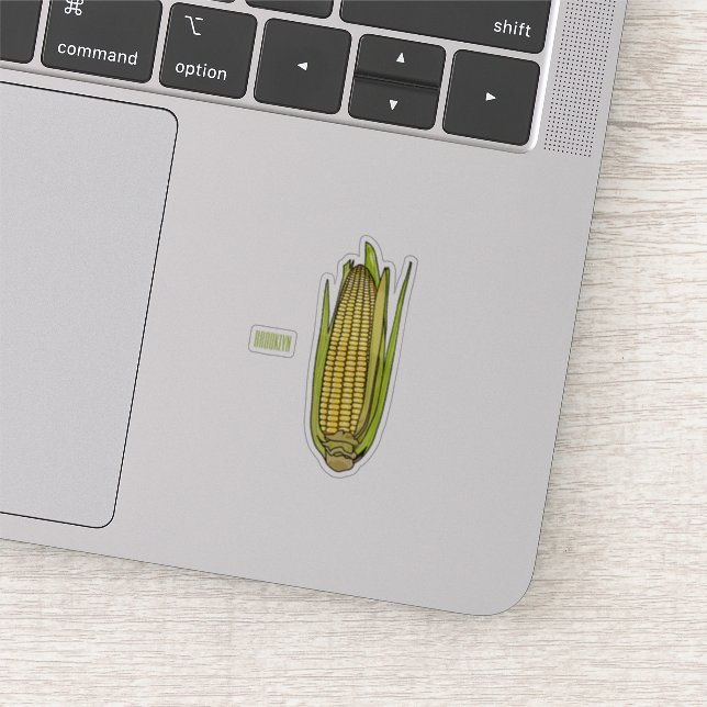 Sticker Illustration de dessin sur le maïs (Détail)