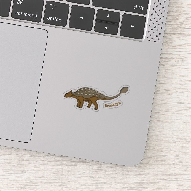 Sticker Illustration de dinosaure blindé Ankylosaurus (Détail)