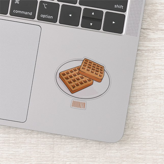 Sticker Illustration de gaufre (Détail)