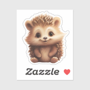 Sticker Illustration de hérisson de dessin