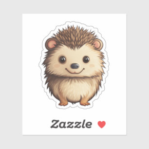 Sticker Illustration de hérisson de dessin