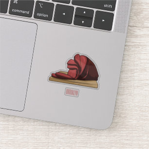 Sticker Illustration de jambon