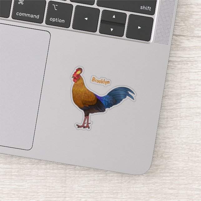 Sticker Illustration de la caricature d'oiseaux de jungle  (Détail)