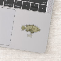 Illustration de la caricature du poisson de mérou