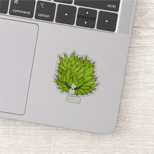 Sticker Illustration de la feuille de limon
