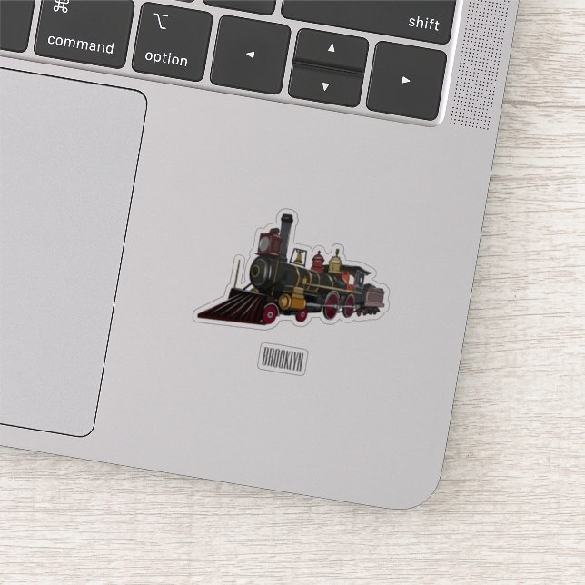 Sticker Illustration de la locomotive à vapeur (Détail)