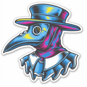 Sticker Illustration de la peste