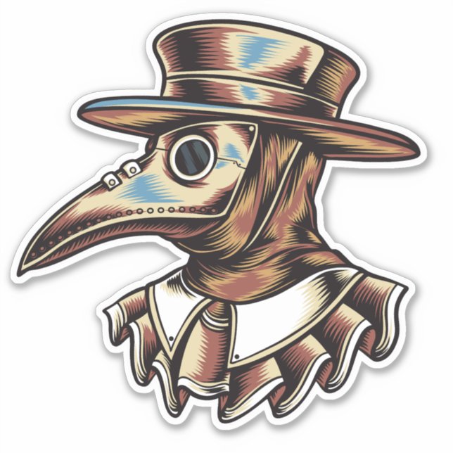 Sticker Illustration de la peste (Devant)
